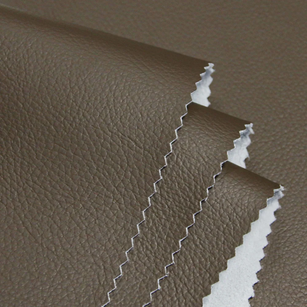 Elastic lychee pattern material pu synthetic leather for car seat and belt