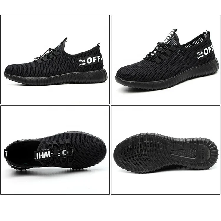 Высококачественная износостойкая Черная Спортивная защитная обувь FUNTA