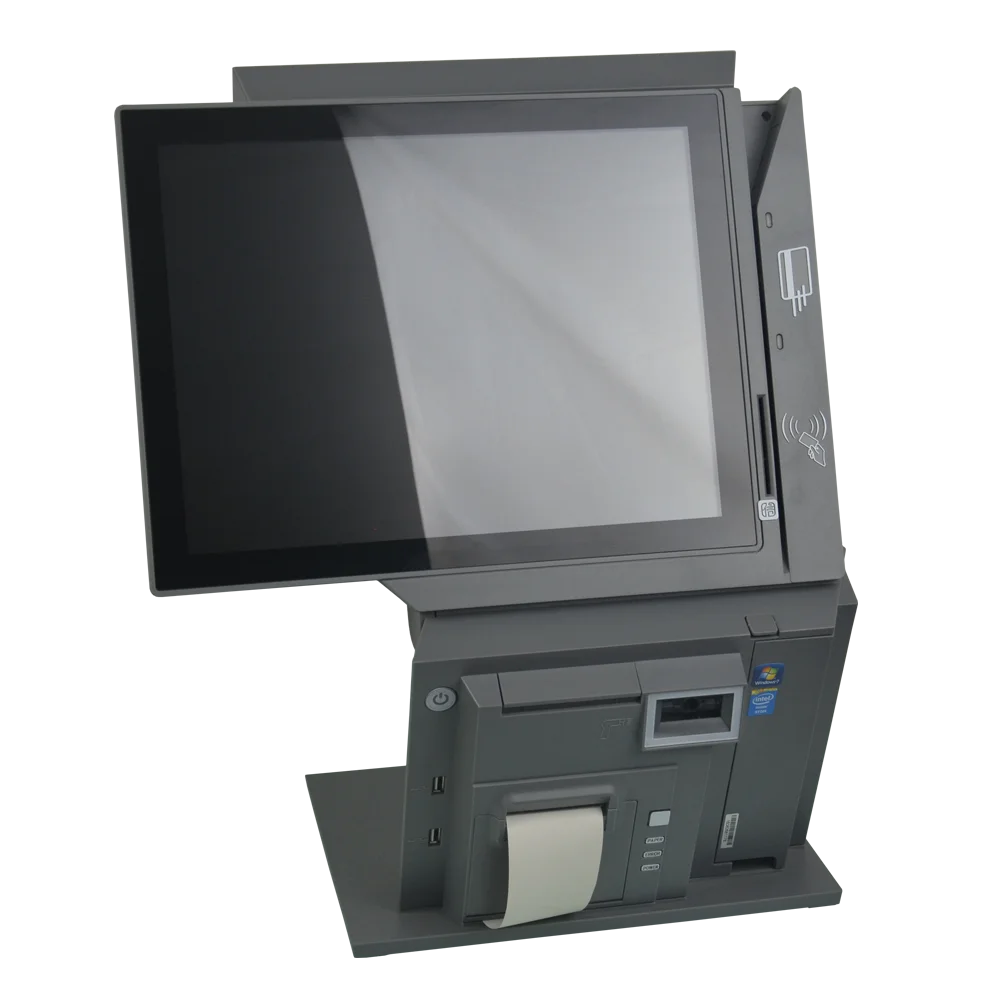 Dual Screen POS Machine 15Inch All In One NFC POS Terminal with Printer