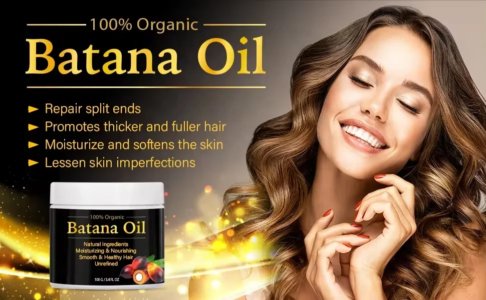 Tik Tok Raw Batana Oil for Hair Growth: 100% Pure -  Batana Oil from Honduras Unrefined Hair  for Men & Women 4.2 OZ