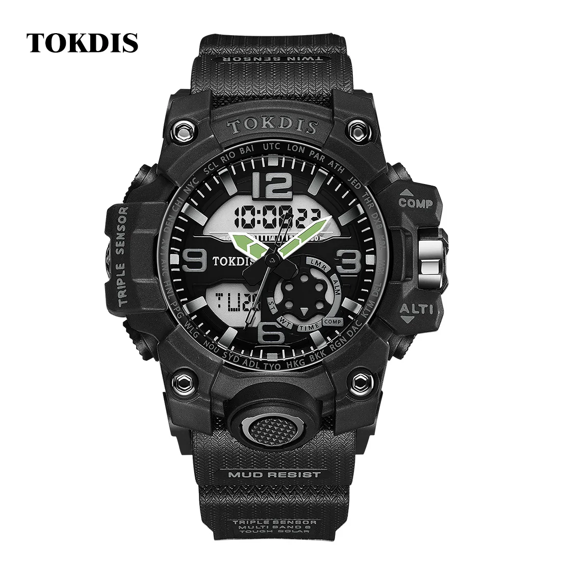 TOKDIS T-904  Couple Digital Watch digital japan movt pocket durable watch private label men original brand name watches for boy