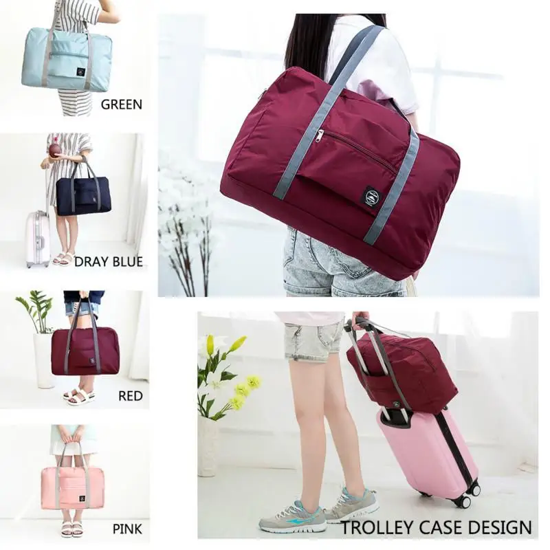 Wholesale Cheap Waterproof Nylon Travel Duffle Bag Custom Logo Foldable Luggage Storage Duffel Bag
