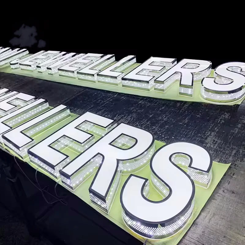 New Product Led Backlit Logo Company Sign Letters Custom 3d Signs for Business Outdoor