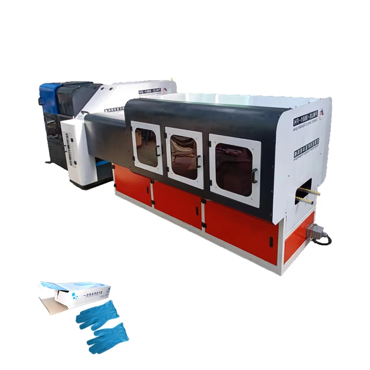 Fully Automatic Gloves Box Packing Machine Medical Surgical Glove Box Packing Machine
