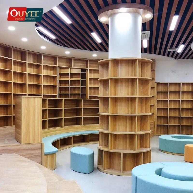 Design Display Shop Design Showcase Book Store Shelves Library Rolling Ladders Bookshelf For Kid Library