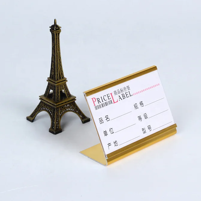 Manufacture Wholesale Label Holder Price Tag Sign Display for Bakery