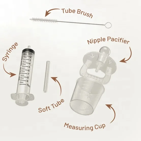 New 10ml Syringe Pacifier Silicone Baby Medicine Feeding Set Baby Feeder