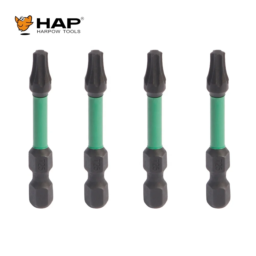 Ready to ship universal drill bit top quality T25 50mm impact screwdriver bit with green color ring
