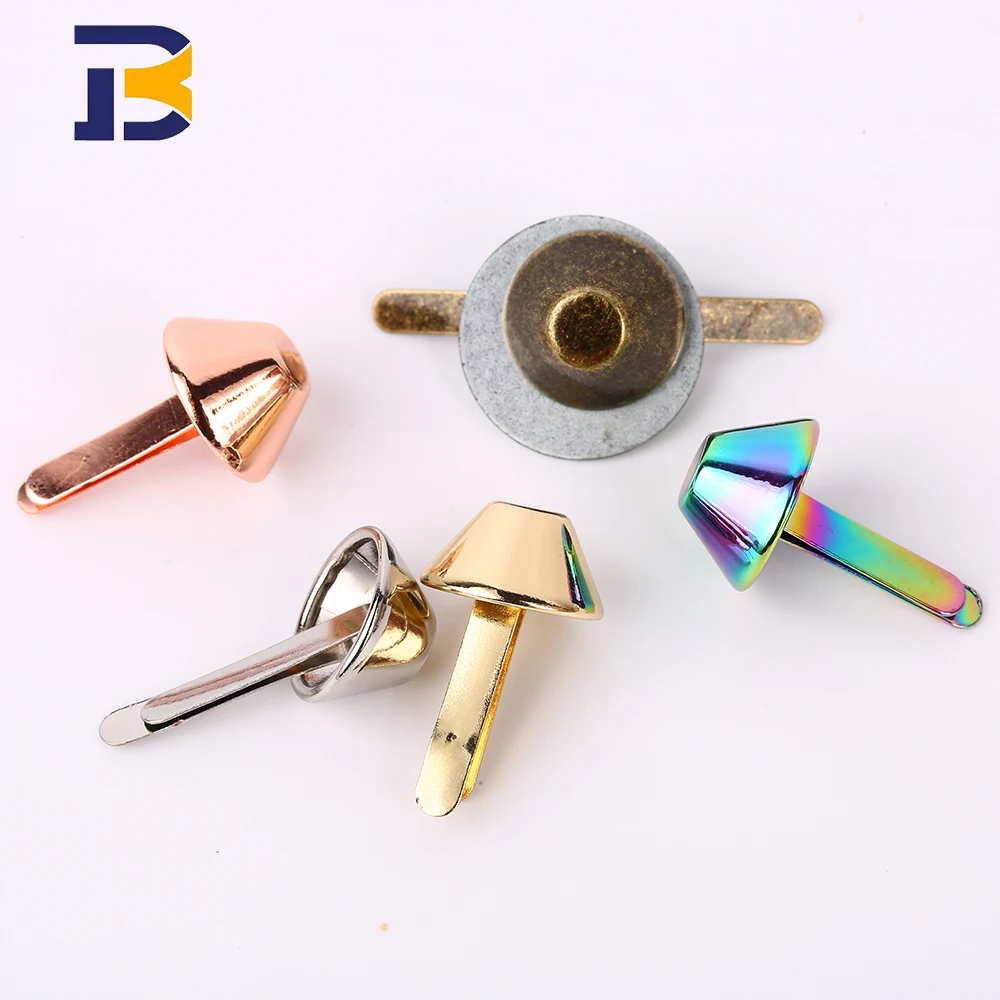 Zinc alloy casting hardware luggage accessories metal zipper rope end plug rainbow decoration