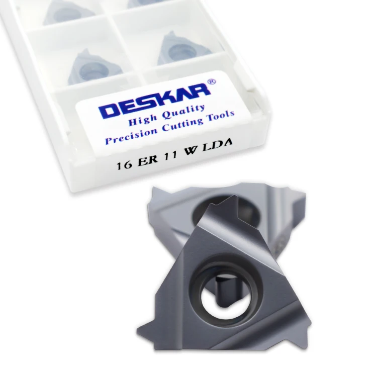 DESKAR 16 ER 11 W LDA Индексируемые карбидные вольфрамовые резьбовые Токарные Вставки для резьбового держателя токарного