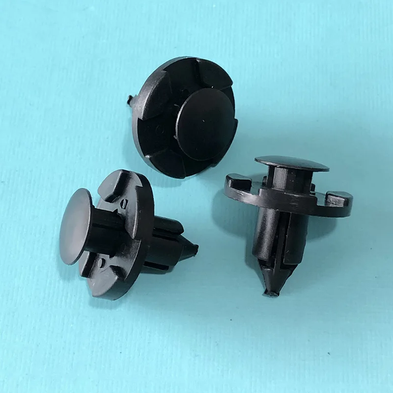 50X Plastic Rivet Trim Clips for Bumpers Splashguards Wheelarch Liner Car Fastener Clip Auto Bumper Fender Clips For Mitsubishi