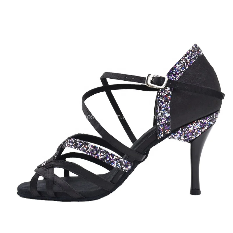 8,5 см особенном каблуке танц Латинской сальсы; 2017 Женская танцевальная обувь (60609475027)