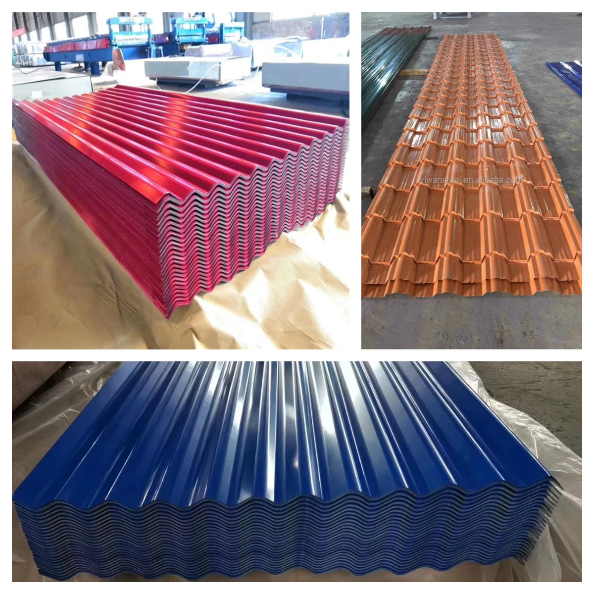 Corrugated SS Stainless Zinc Roof Sheet Material PPGI Roofing Tile 0.5mm Cold Rolled Galvanized Roofing Sheets For Buildings