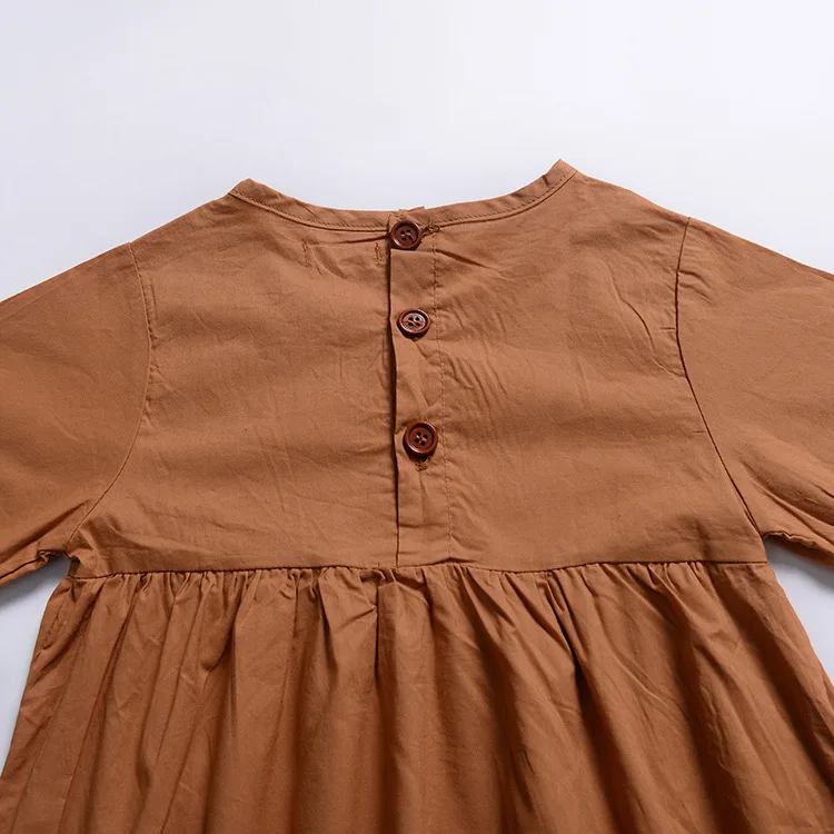 5383 Newborn Toddler Baby Casual Clothes Infant Girl Clothes Kids Korean Long Sleeve Cotton Beach Princess Dresses Clothing