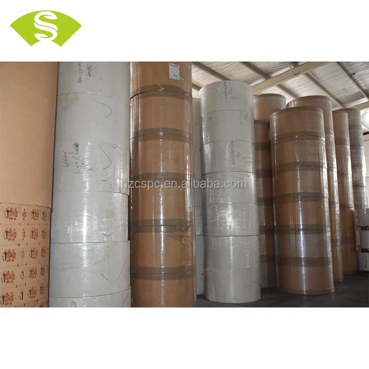 Hot Sell PE coated paper in roll raw material for manufacturing coffee paper cup fan