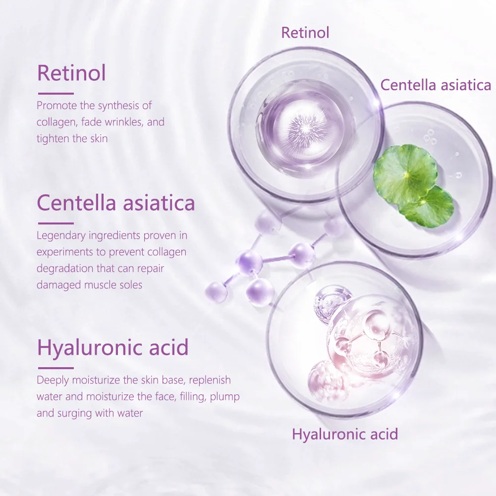 Factory used facial moisturizing and soothing essence water, retinol anti wrinkle and anti-aging essence whitening serum