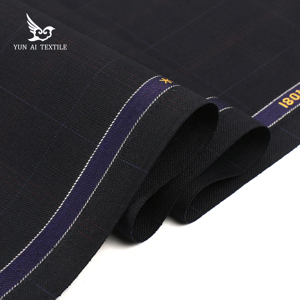 Итальянская плетеная шерстяная ткань 50% полиэстер 50% шерсть для пальто