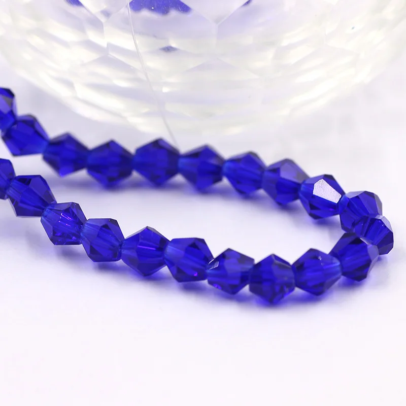 Faceted Bicone Glass Beads for Jewelry Making Adults 2MM Crystal Beads for Bracelet Charms DIY Crafts Accessories 5strands/batch
