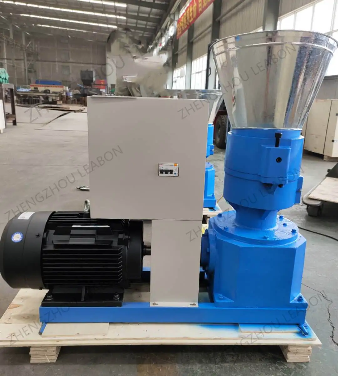 Livestock Animal Feed Mill Processing Machine Rabbit Chicken Duck Cattle Flat Die Feed Pellet Mill Machine