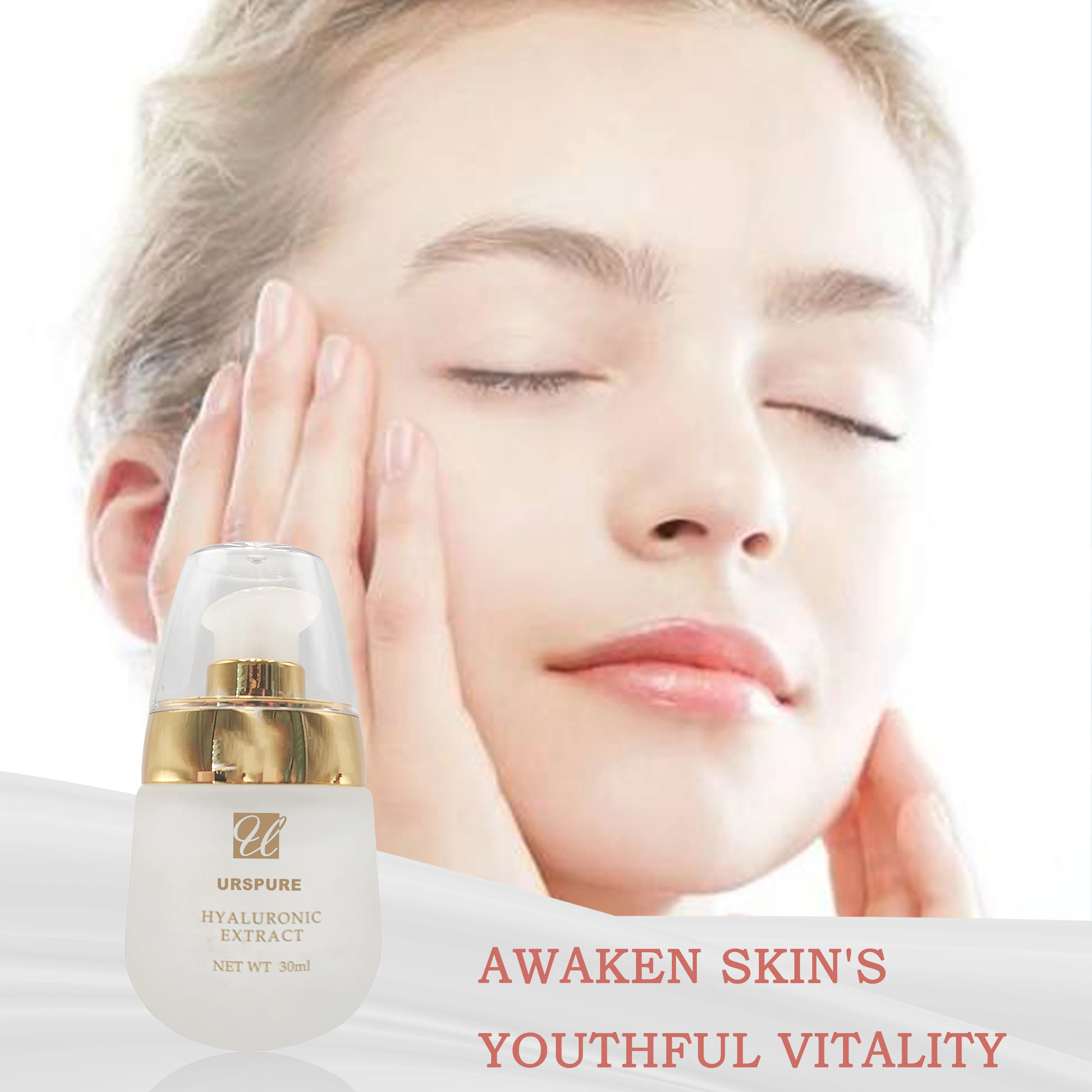 OEM  Private Label Organic Hyaluronic Acid Collagen Face Serum Anti-Wrinkle Anti-Aging  Facial Serum