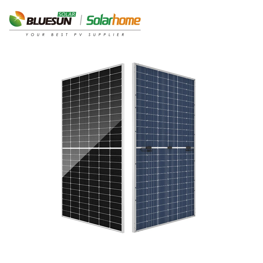 M10 182mm solar panels bifacial 550wp us stock cheap price 0 tariff solar energy system