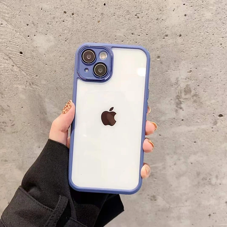 HD clear camera metal lens protection shockproof phone case for iphone 11/12/13