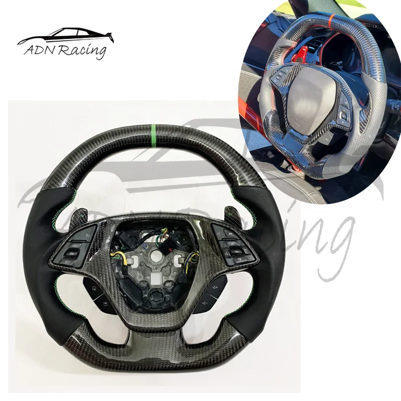 Carbon Fiber Custom Steering Wheel For CHEVROLET CORVETTE C7 CZ06 CZ07