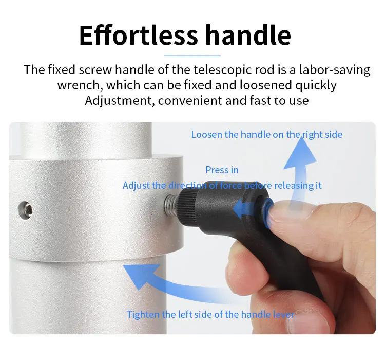 TYTXRV RV Accessories RV Aluminum Telescopic Table Leg Adjustable Height 453-741mm Table Base Mount for RV Camper Marine Boat