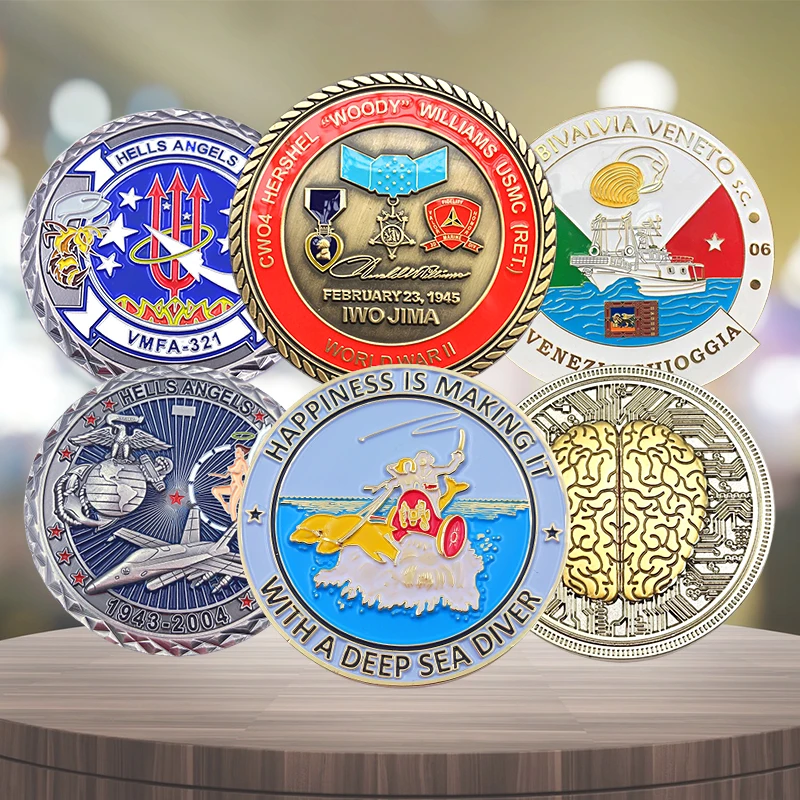 Gift custom antique coin design 3D cheap custom challenge coin metal coin
