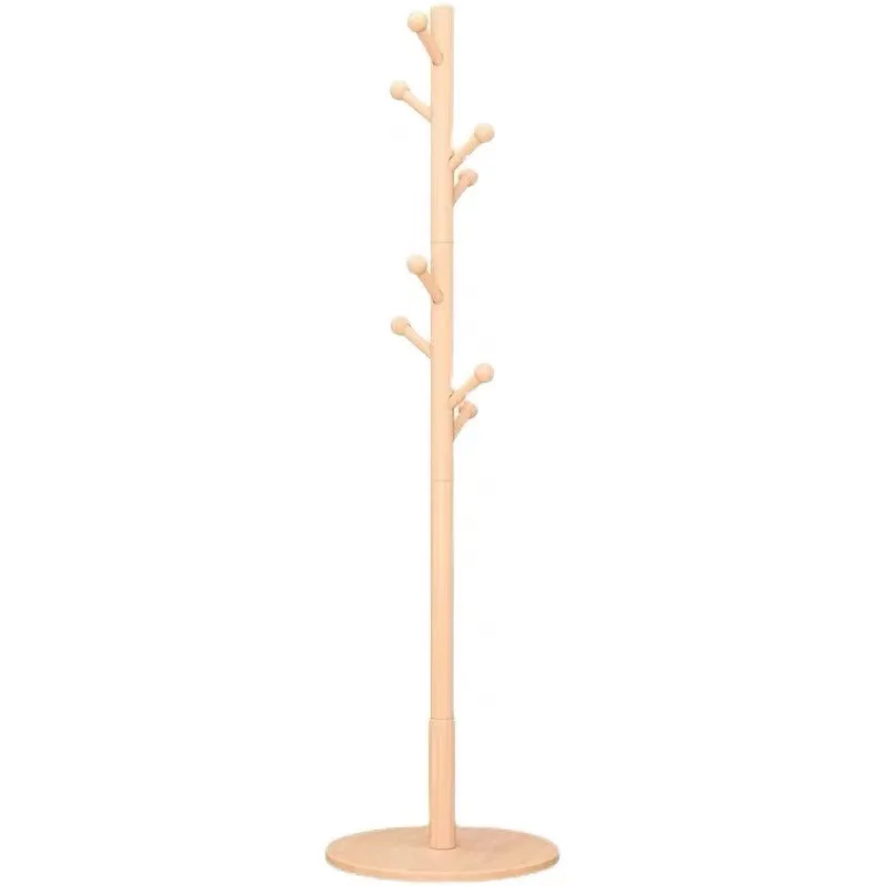 
High-grade wooden erection type coat and hat rack 