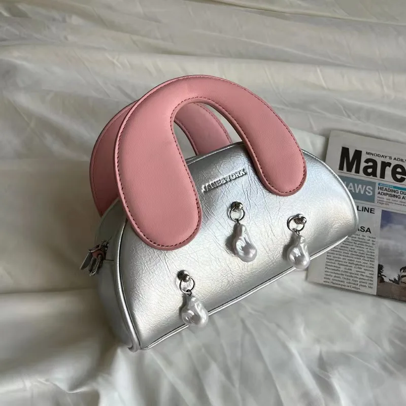 wholesale stone tassel decor accessories trendy crossbody bags for women pillow shaped bag