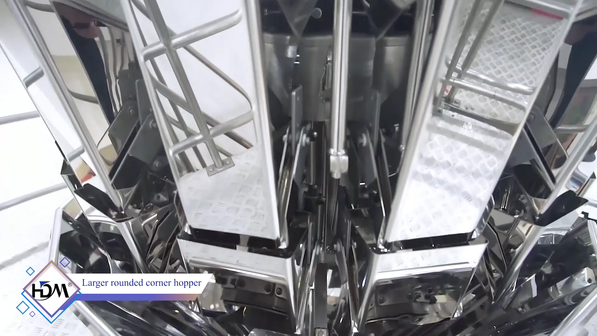 Packing machine for 10 heads 2.5L hopper multihead weigher machine