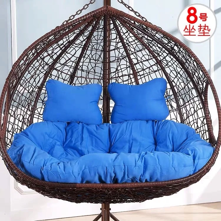 
swing chair big cushion with pillows double seater customized color and size 