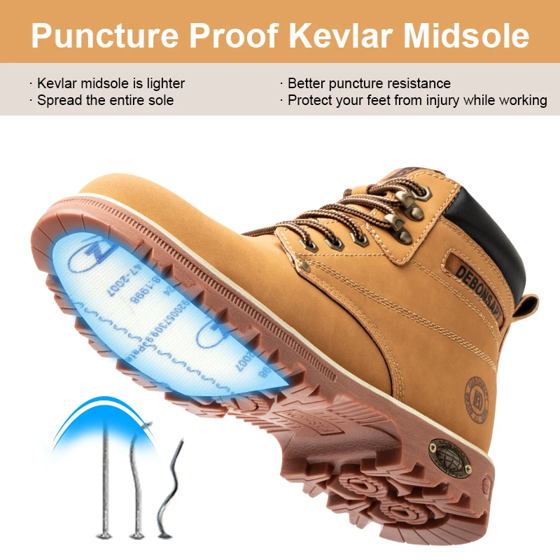 DEBONSAPT Wholesale Mesh Sport Style Safety Resistant Shoes special purpose shoe - safety Steel Toe Safety Shoes Men And Women