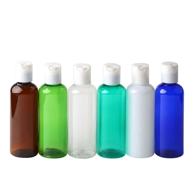 
100ml PE Plastic Spray Cosmetic Bottle Transparent Blue Green Brown Custom Accept Stock Product Wholesale 