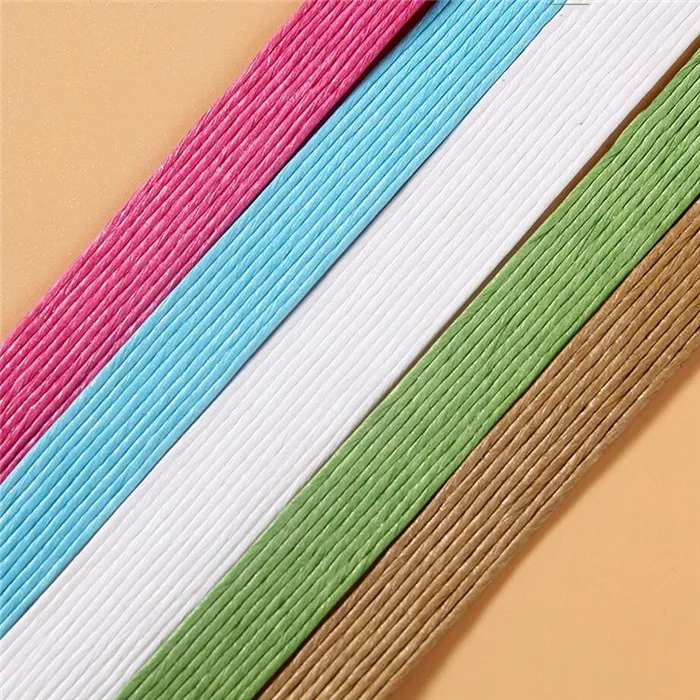 Factory Wholesale 100% Flat Craft Paper Rope Handle For Bags With Hole