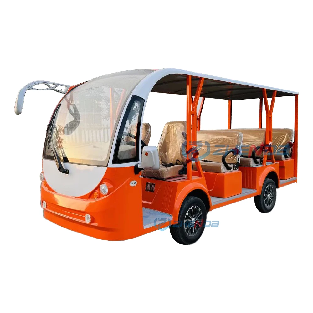 Orange Solar 14/17/20 Seat Sightseeing Bus Shuttle Bus School Bus for Sale