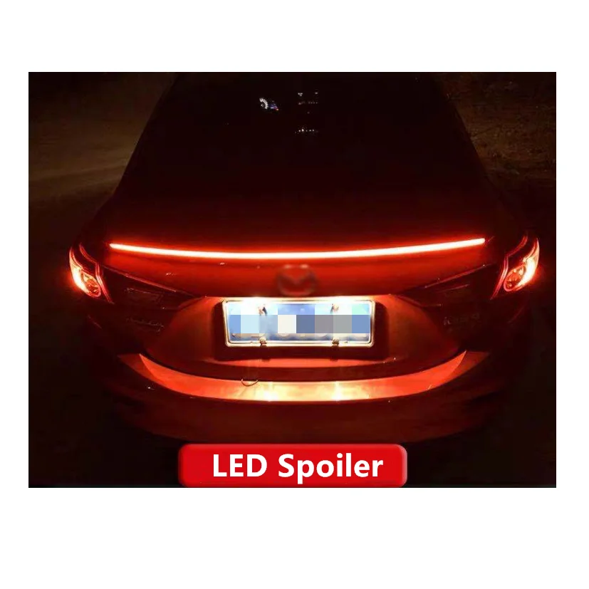 Новое поступление светодиодный задний спойлер для MAZDA 3 AXELA обновленный спортивный с светодиодной лампой