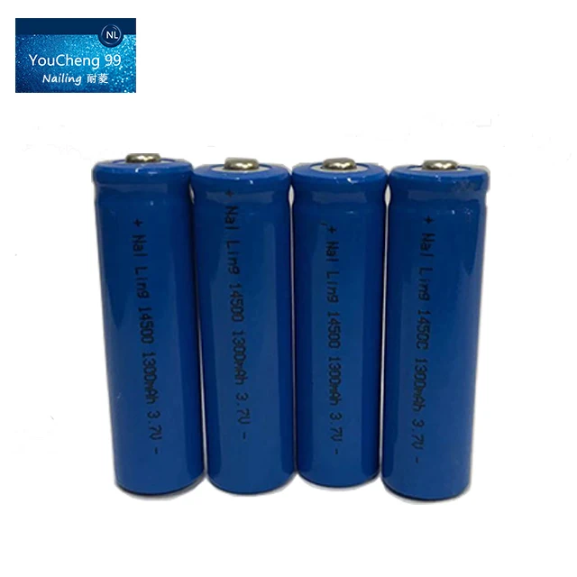 Микро USB 3,7 в 1300 мАч 14500 AA 37 в литий-ионная перезаряжаемая батарея литиевая батарея AA 3,7 В 14500 батарея для фонарика