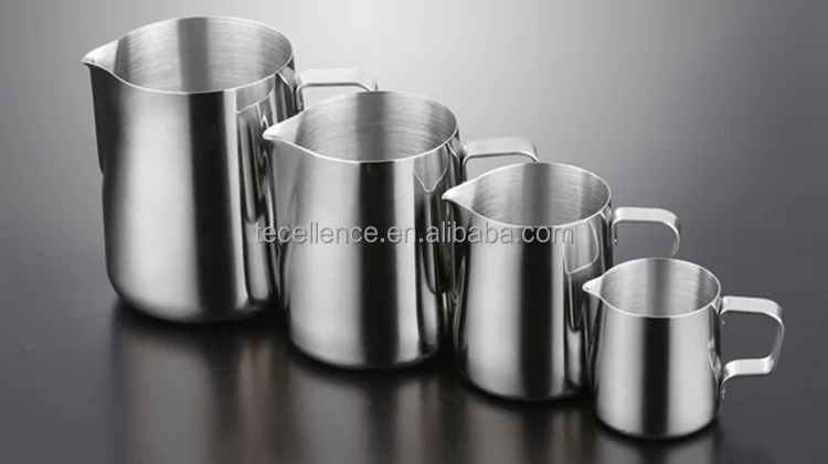 Coffee Tools Espresso Steaming Frothing Milk Pitcher Stainless Steel 150ml 350ml 600ml Pitcher for Milk