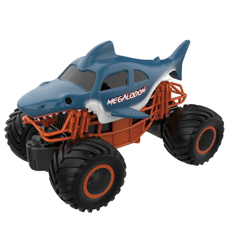 High quality toys boys cartoon truck friction power shark car Rotating Crash Pull Back Friction Toy Vehicle