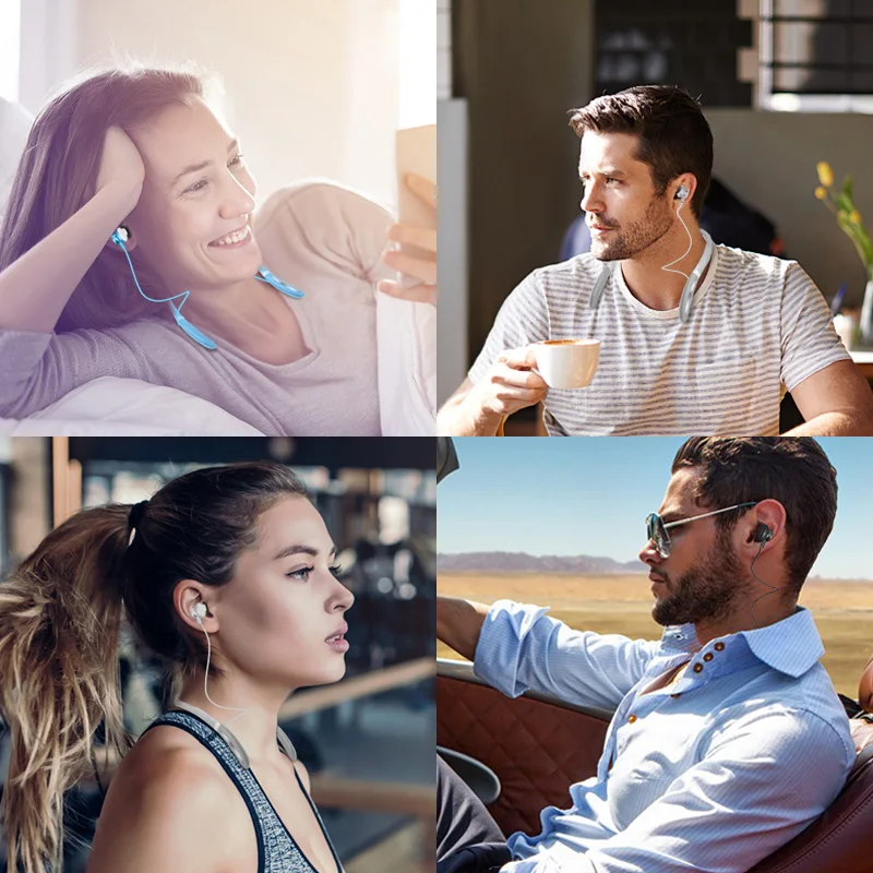 OEM логотип водонепроницаемый беспроводной наушник с шумоподавлением синий зуб спортивные наушники