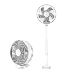 Folding Portable Domestic Air Circulator Table Fan Oscillating 180 Clip Fan Remote Control Battery Operated Fan