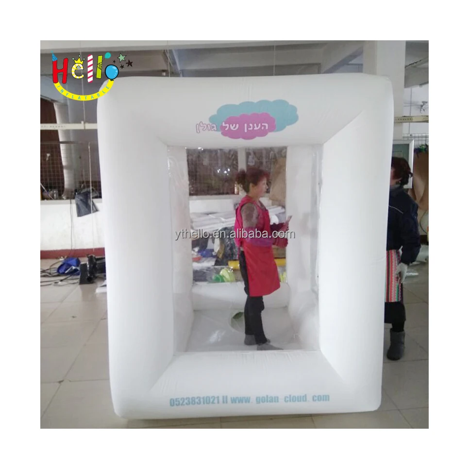 Promotion Advertising Cube Inflatable Cash Machine Grab Money Booth for Sale