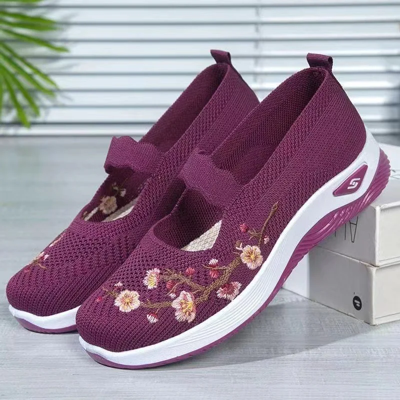New design comfortable mesh surface ladies walking flats boat shoes outdoor soft sole sneaker sports shoes for women