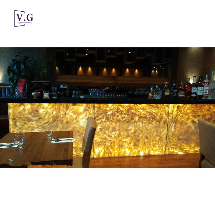 New Design Red And Black Countertop LED L Shape Bar Counter Table For Home Coffee Shop Restaurant