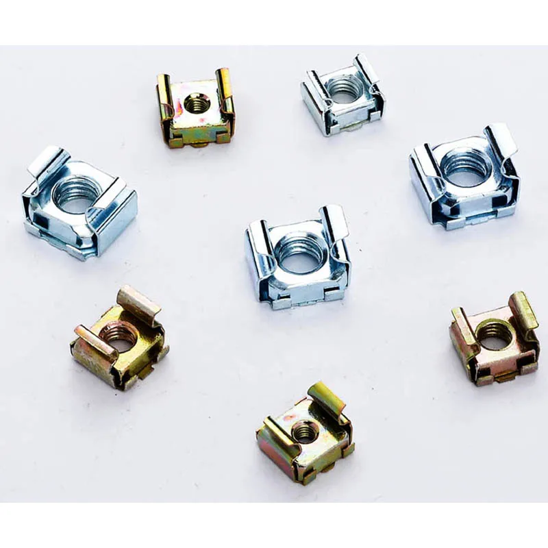 China  M2.5-M160;1/4'-4' Oem Cheap Metal Iron Cage Nut Supplier Zinc Plated Cross Recessed Cage Nuts
