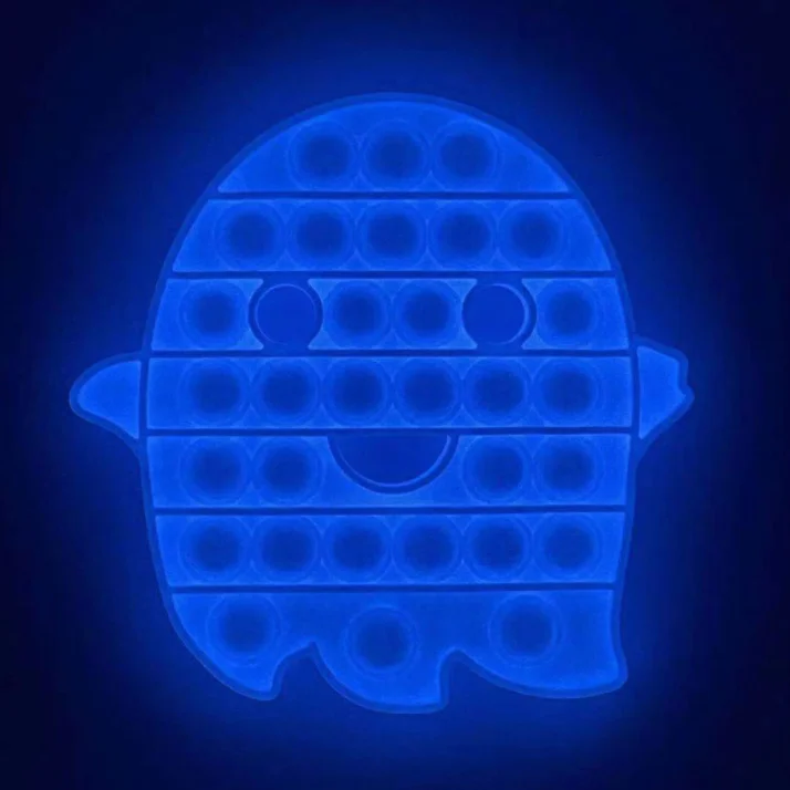 Push Bubbles Pop Fidget Toy Popping Pumpkin Bat Ghost Stress Relief Silicone fidget poppers for Halloween day and Xmas day