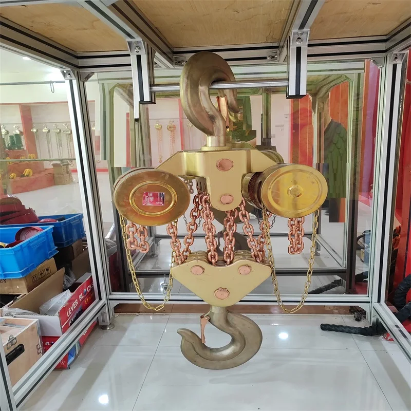 SFREYA Non Sparking Non Magnetic Beryllium Copper Tools Aluminum Bronze Tools Explosion-Proof Chain Hoist,