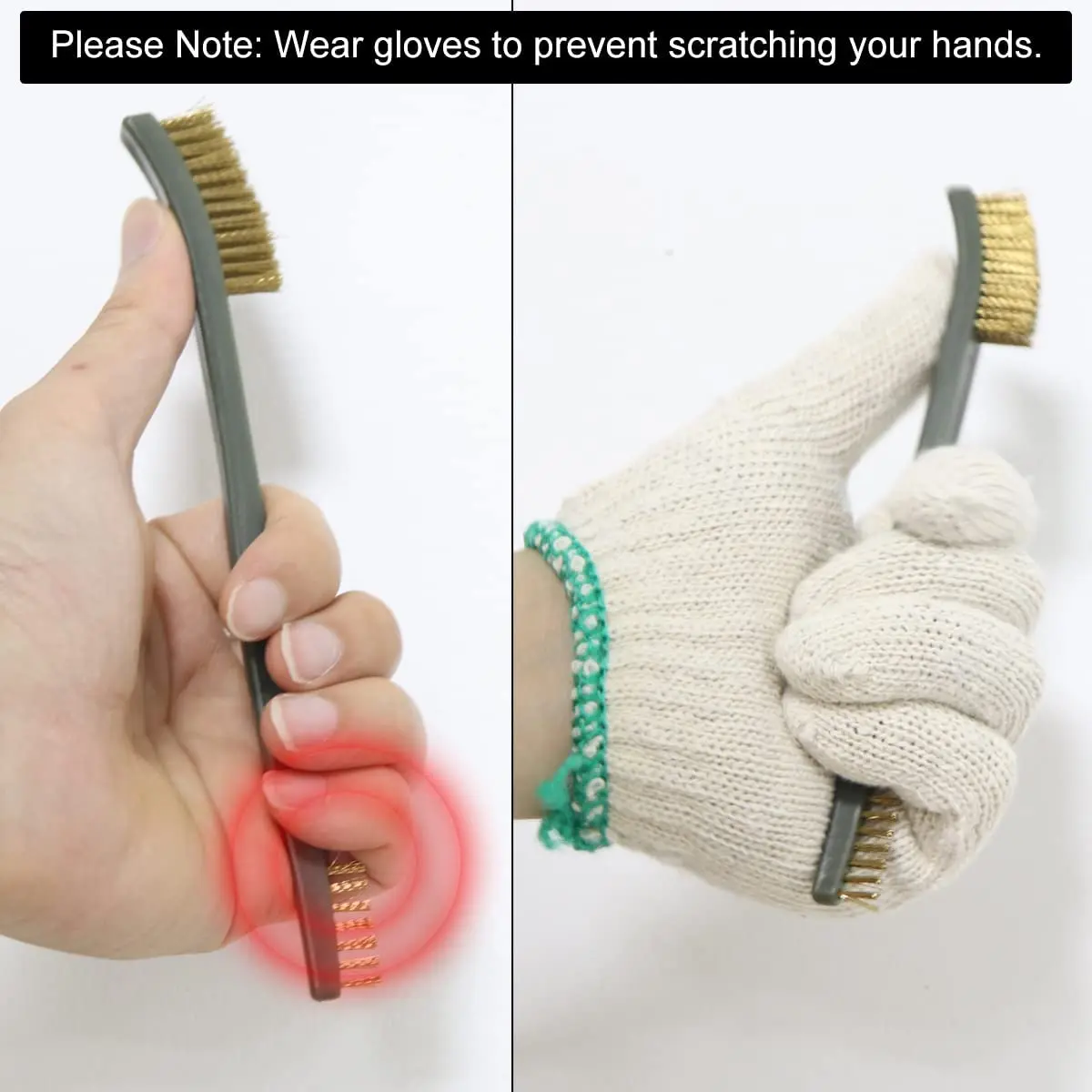 Ur Лось 3 шт мини латунный провод комплект металла с выделкой под ржавчину в набор чистящих средств для ухода за нейлоновая щетка